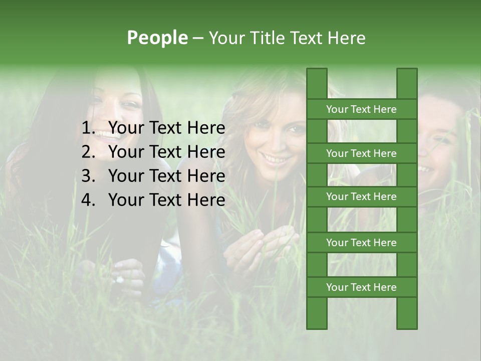 Flower Field Green PowerPoint Template