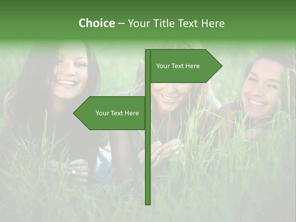 Flower Field Green PowerPoint Template