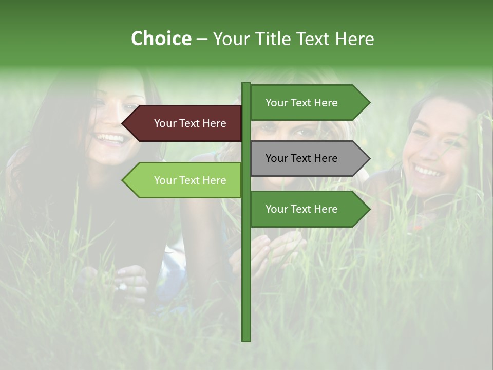 Flower Field Green PowerPoint Template