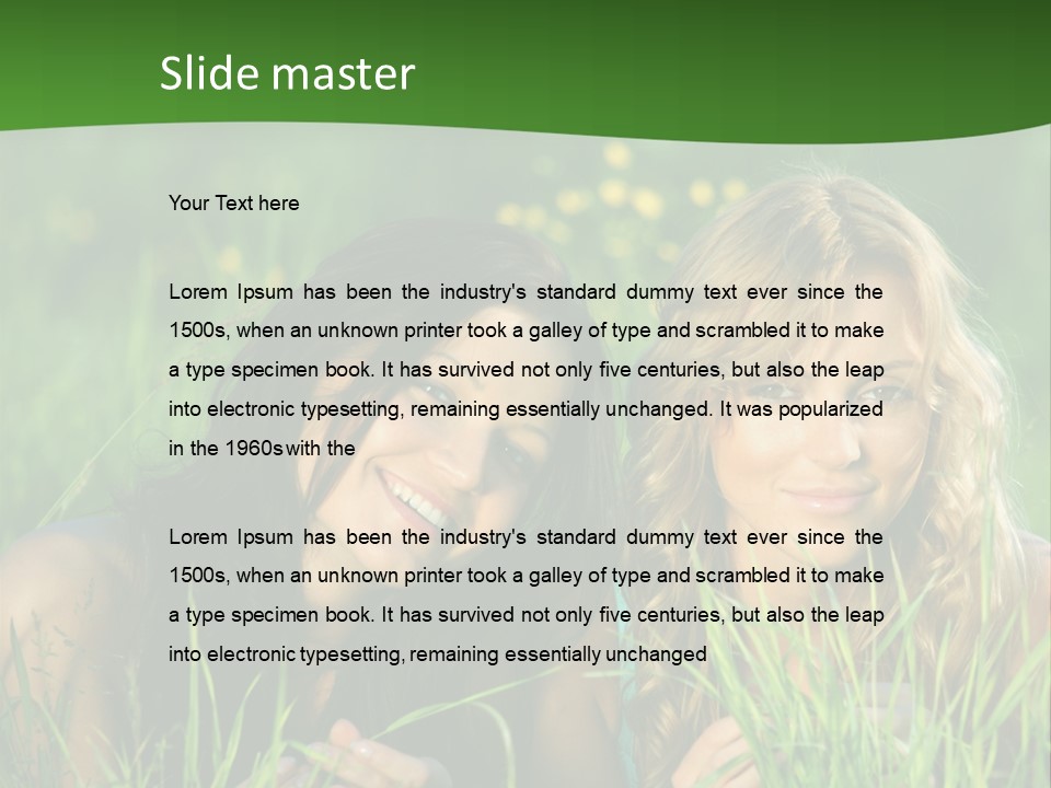 Blue Young Smile PowerPoint Template