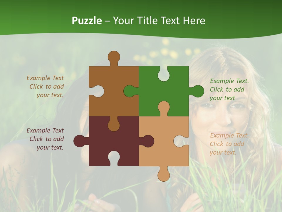 Blue Young Smile PowerPoint Template