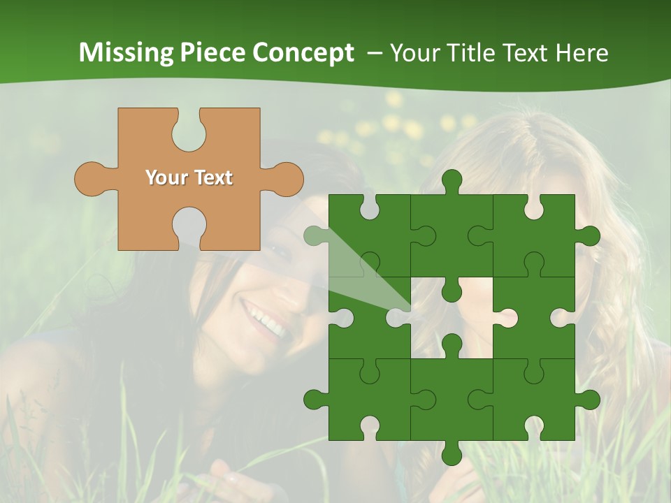 Blue Young Smile PowerPoint Template