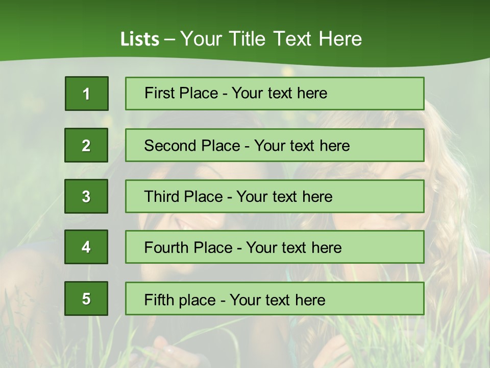 Blue Young Smile PowerPoint Template