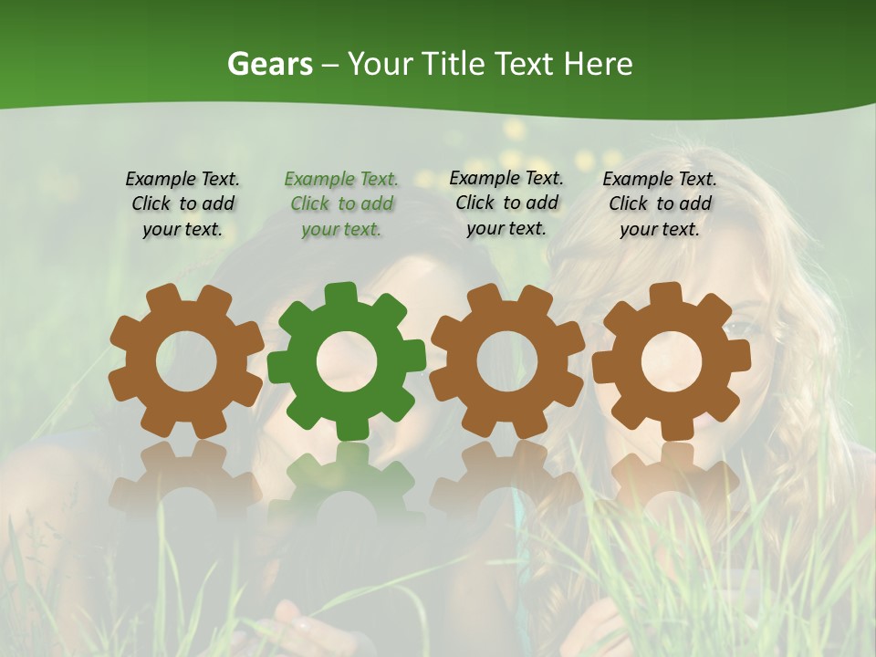 Blue Young Smile PowerPoint Template