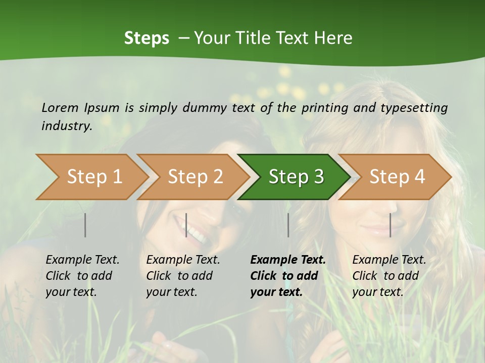 Blue Young Smile PowerPoint Template