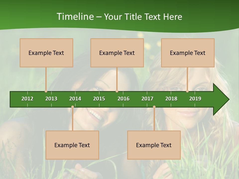 Blue Young Smile PowerPoint Template