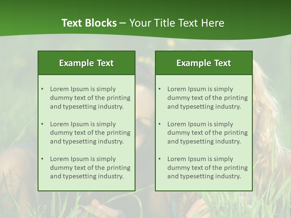 Blue Young Smile PowerPoint Template
