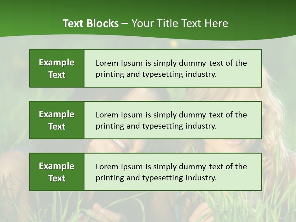 Blue Young Smile PowerPoint Template