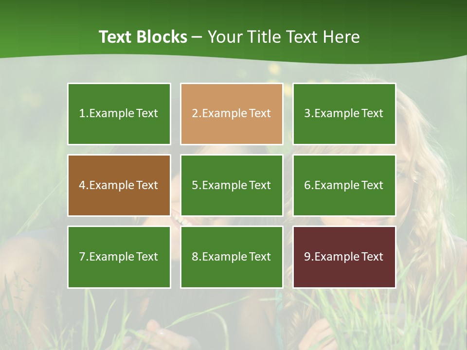 Blue Young Smile PowerPoint Template