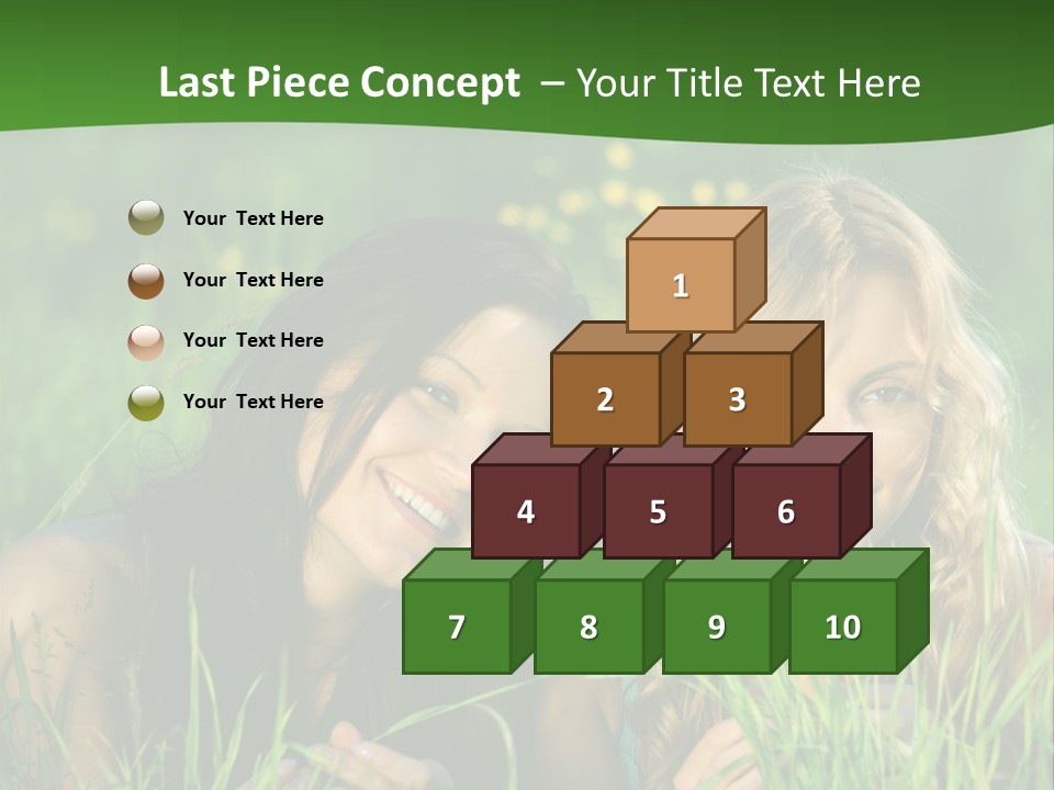 Blue Young Smile PowerPoint Template