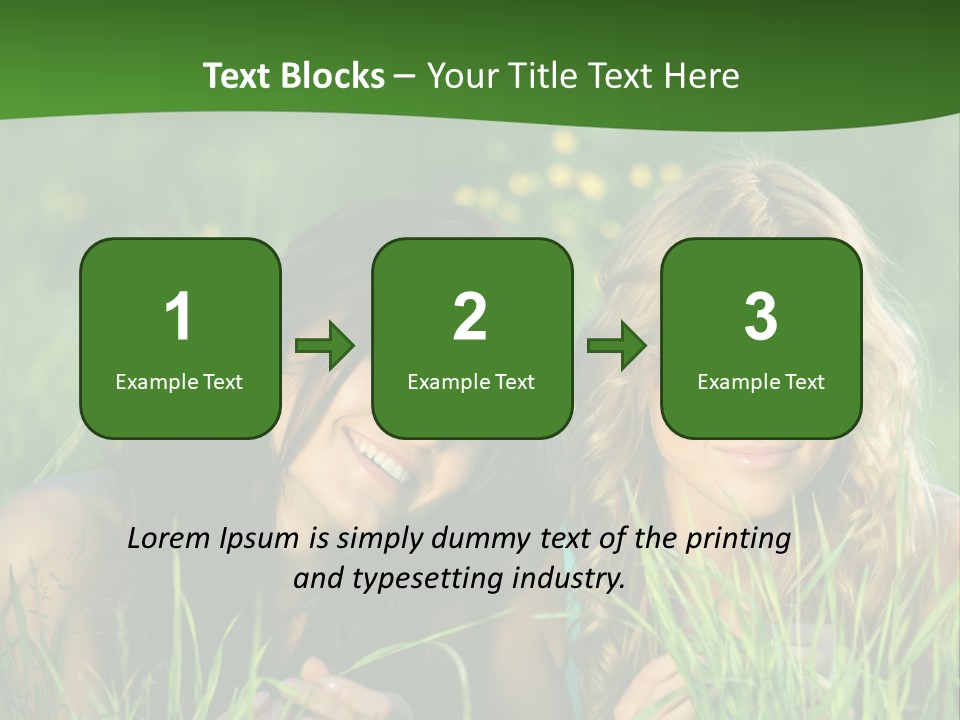 Blue Young Smile PowerPoint Template