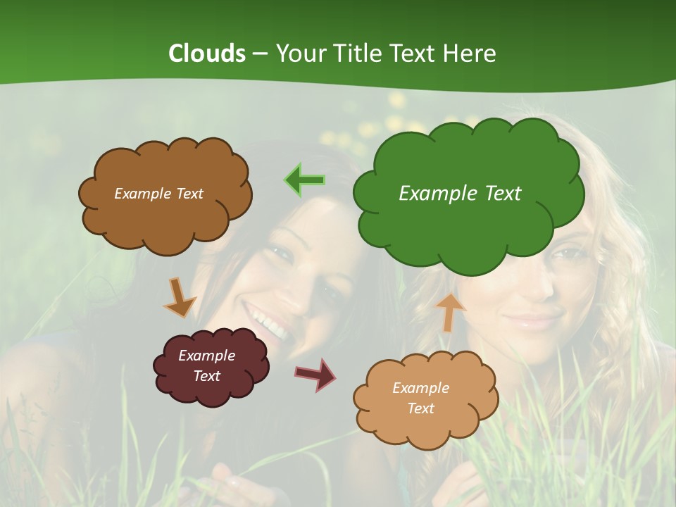 Blue Young Smile PowerPoint Template