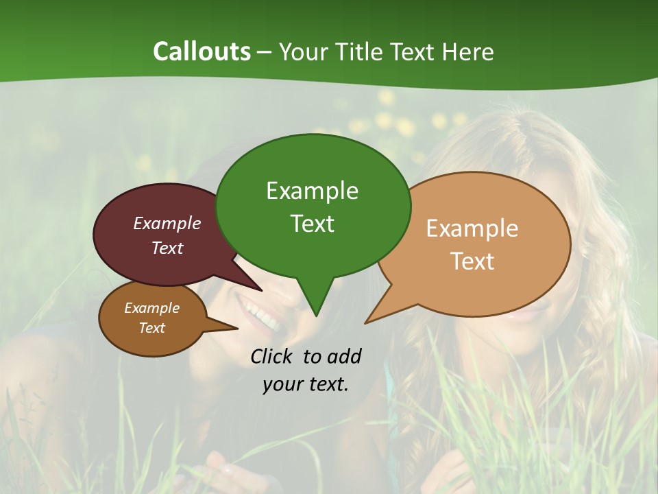 Blue Young Smile PowerPoint Template