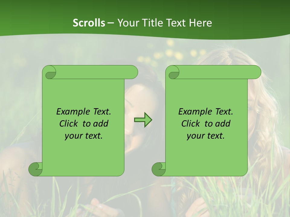 Blue Young Smile PowerPoint Template