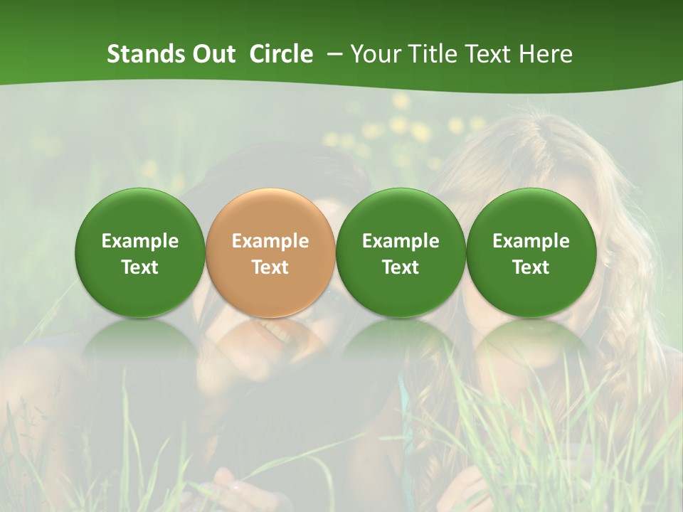 Blue Young Smile PowerPoint Template