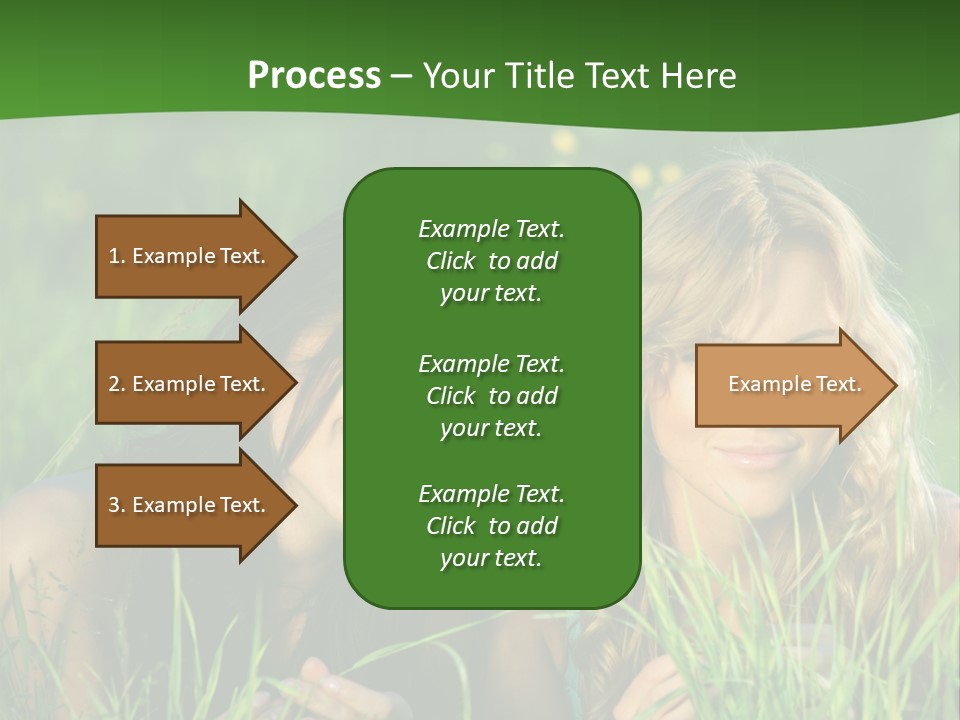 Blue Young Smile PowerPoint Template