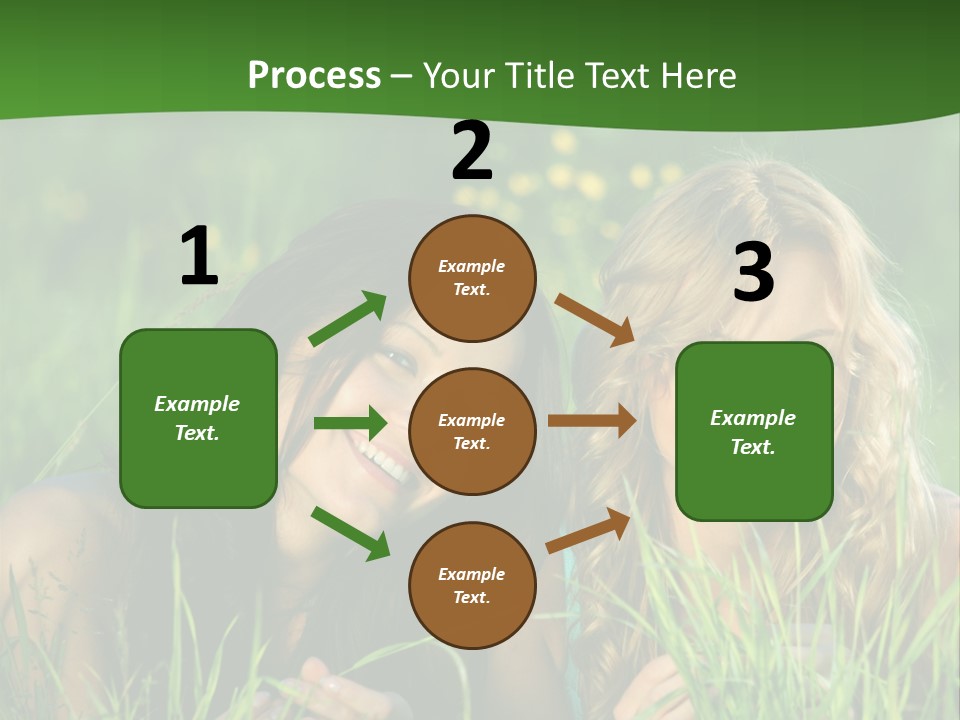 Blue Young Smile PowerPoint Template
