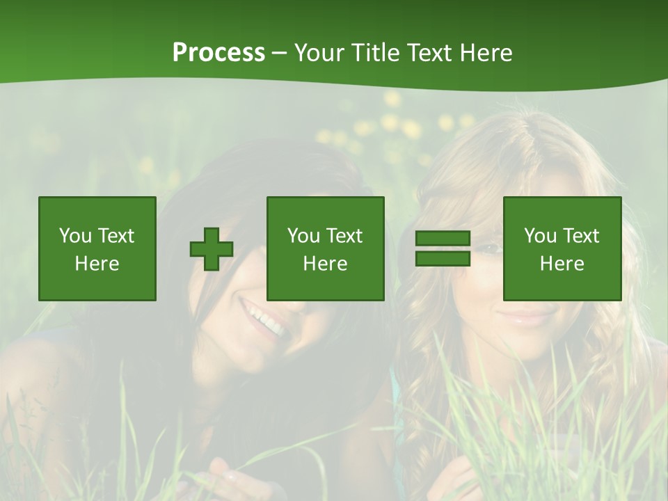 Blue Young Smile PowerPoint Template