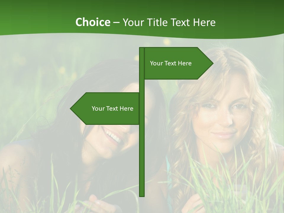 Blue Young Smile PowerPoint Template