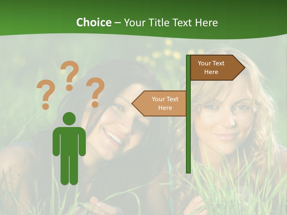 Blue Young Smile PowerPoint Template