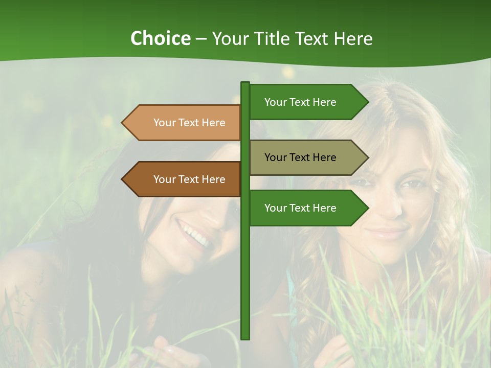 Blue Young Smile PowerPoint Template