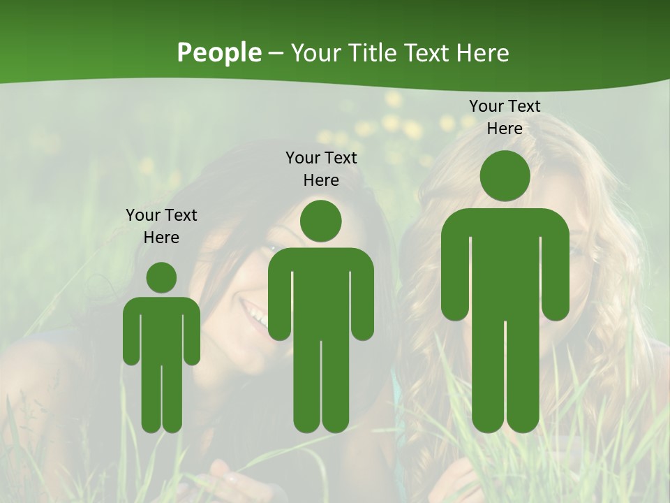 Blue Young Smile PowerPoint Template