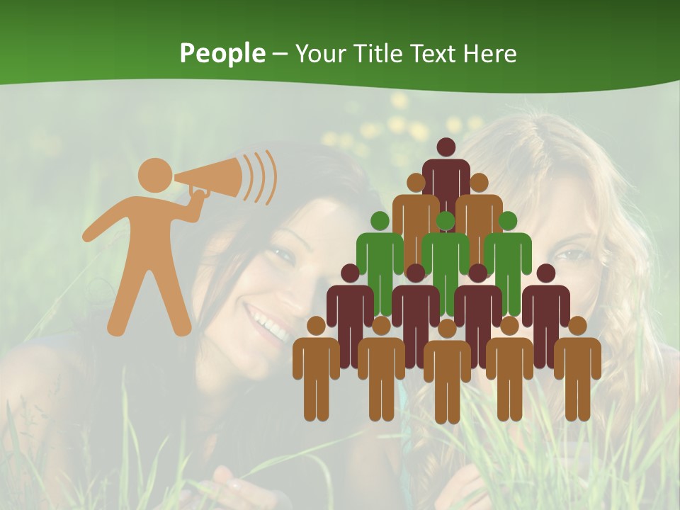 Blue Young Smile PowerPoint Template