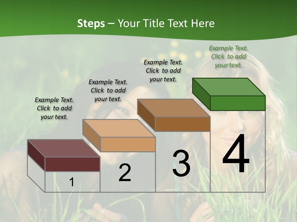 Blue Young Smile PowerPoint Template