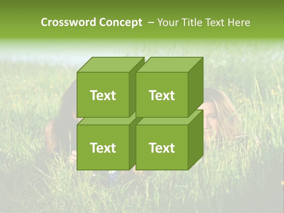 Human Face Smiling Sensuality PowerPoint Template