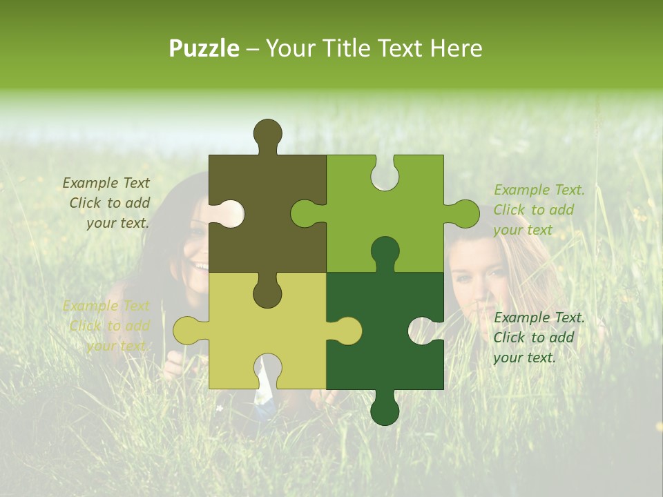 Human Face Smiling Sensuality PowerPoint Template