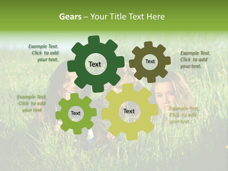 Human Face Smiling Sensuality PowerPoint Template