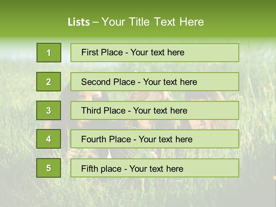Human Face Smiling Sensuality PowerPoint Template