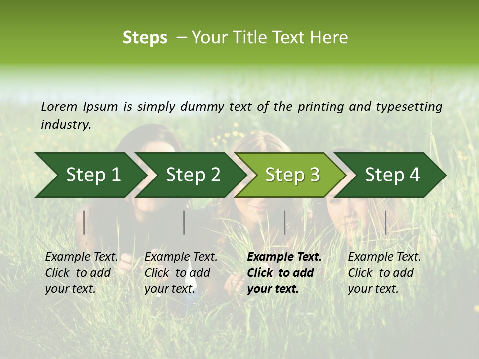 Human Face Smiling Sensuality PowerPoint Template