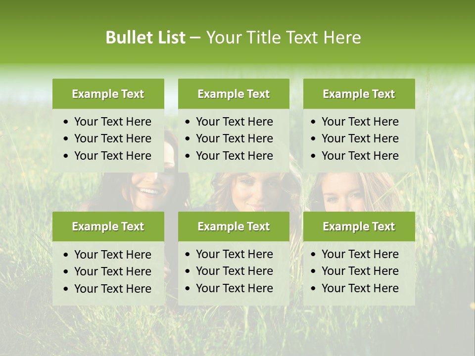 Human Face Smiling Sensuality PowerPoint Template