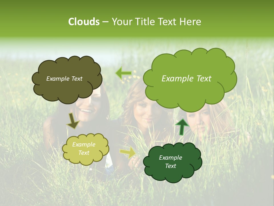 Human Face Smiling Sensuality PowerPoint Template