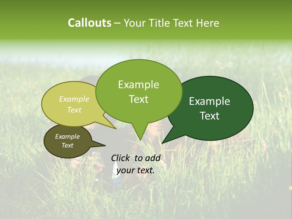 Human Face Smiling Sensuality PowerPoint Template