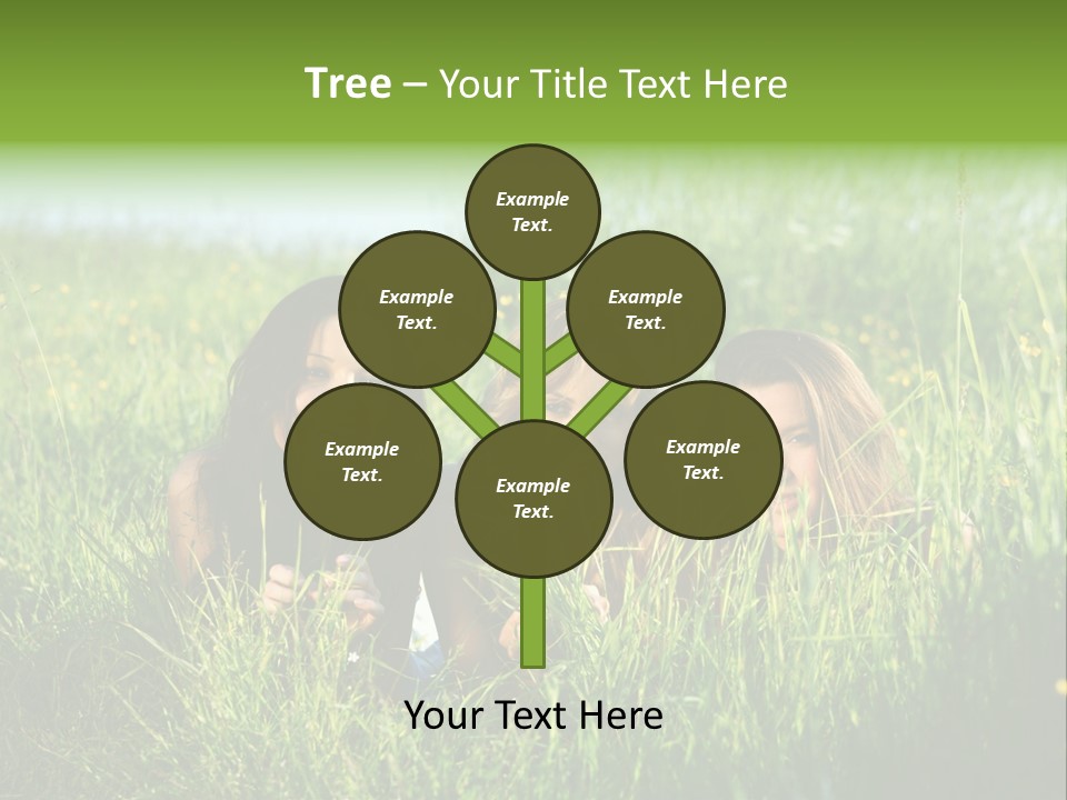 Human Face Smiling Sensuality PowerPoint Template