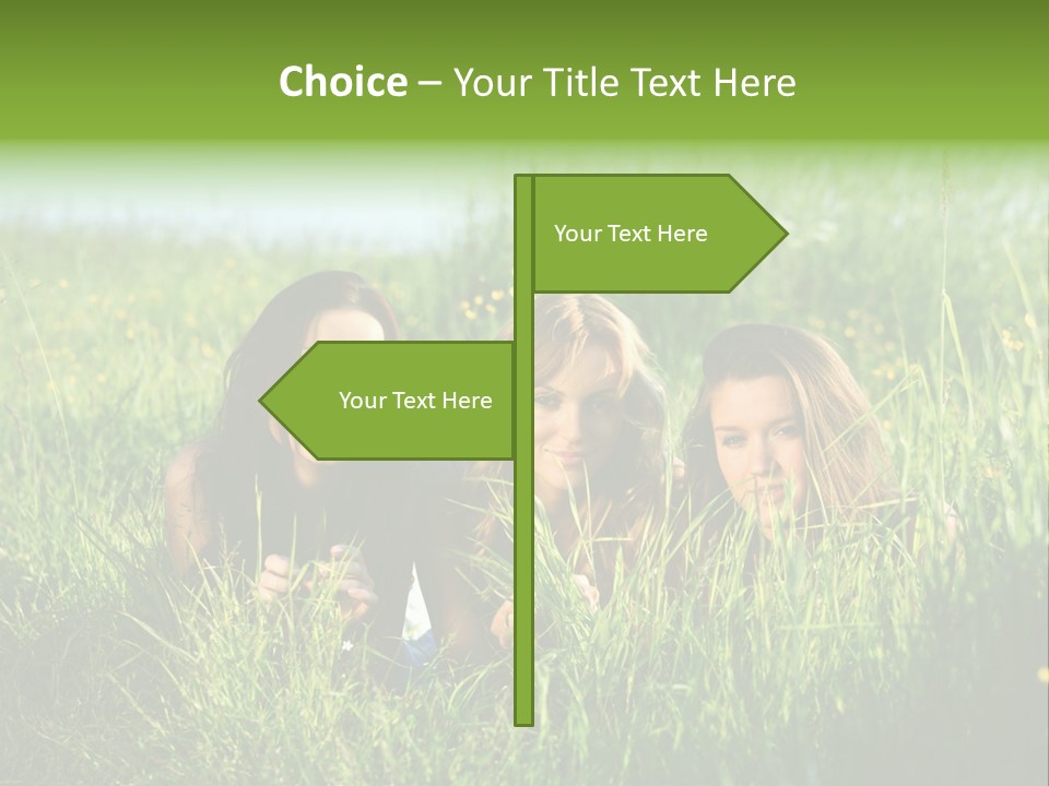 Human Face Smiling Sensuality PowerPoint Template