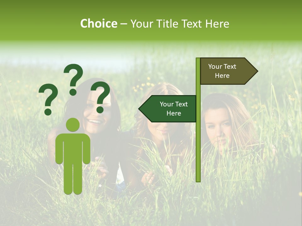 Human Face Smiling Sensuality PowerPoint Template