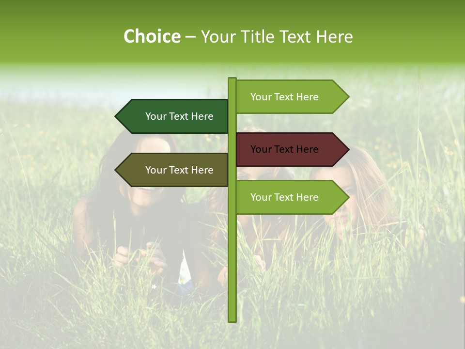Human Face Smiling Sensuality PowerPoint Template