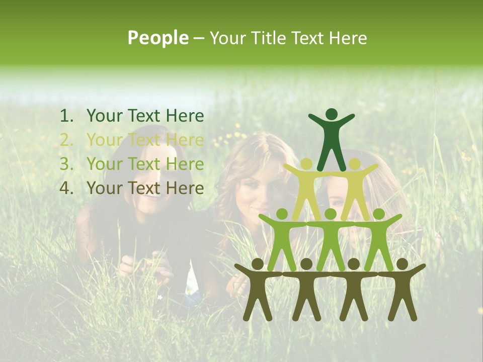 Human Face Smiling Sensuality PowerPoint Template