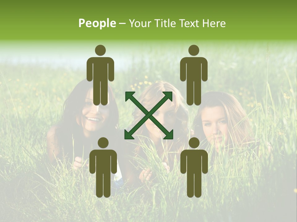 Human Face Smiling Sensuality PowerPoint Template