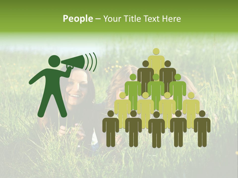 Human Face Smiling Sensuality PowerPoint Template