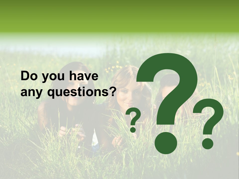 Human Face Smiling Sensuality PowerPoint Template