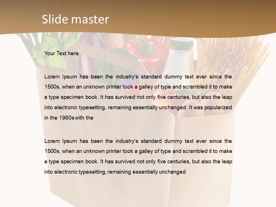 Bread Paper Pepper PowerPoint Template