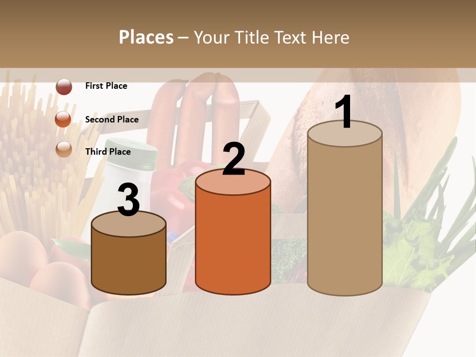Paper Vegetable Peach PowerPoint Template