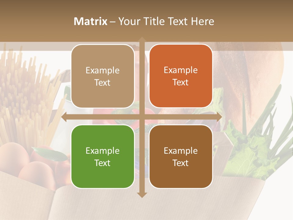 Paper Vegetable Peach PowerPoint Template