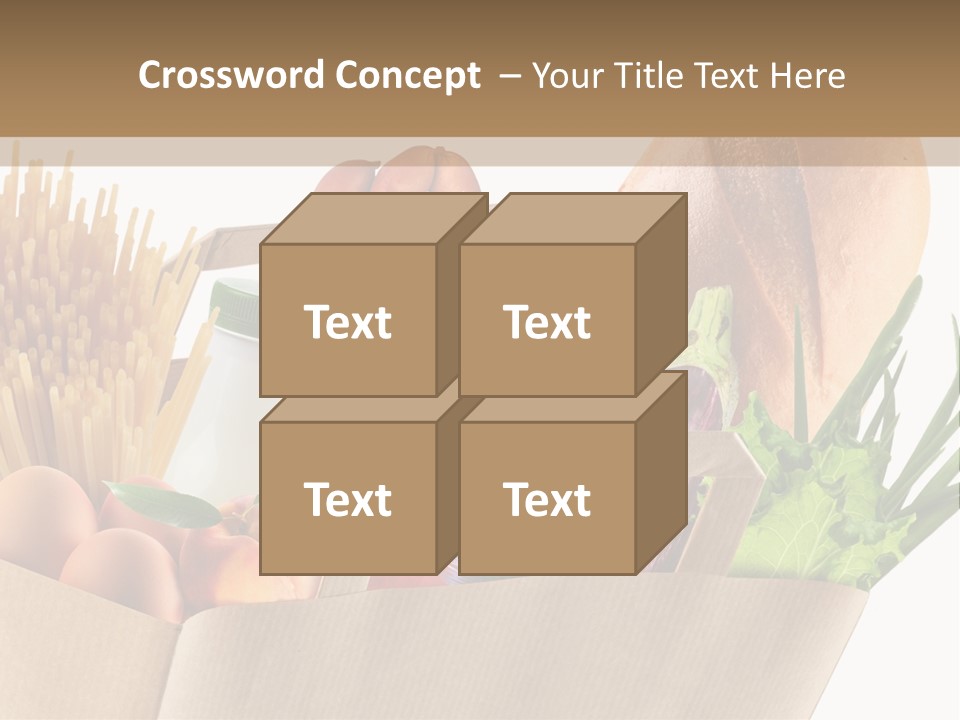 Paper Vegetable Peach PowerPoint Template