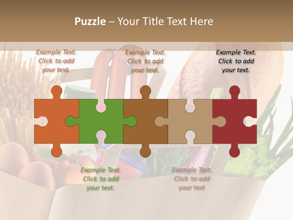 Paper Vegetable Peach PowerPoint Template