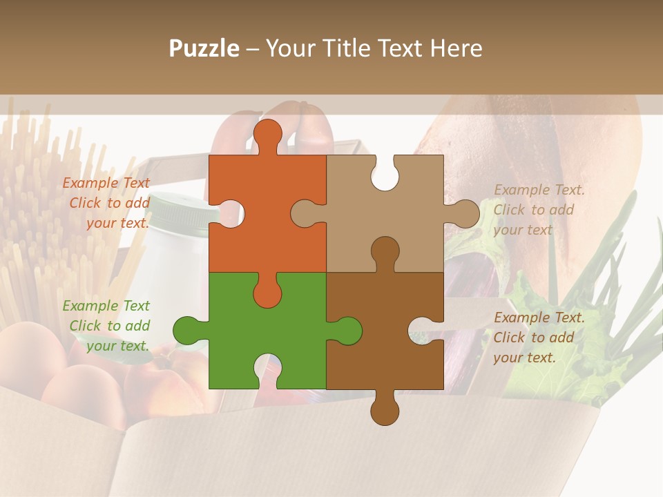 Paper Vegetable Peach PowerPoint Template